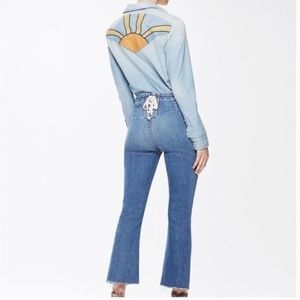 Mother Denim Laced Hustler Ankle Denim Size 26!!